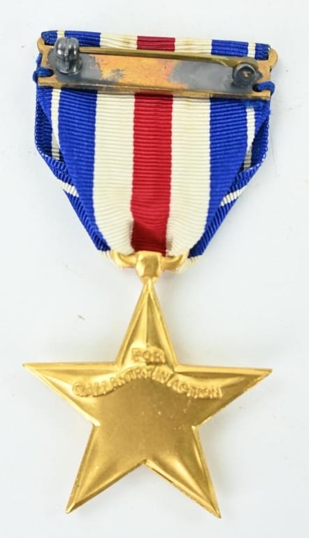 US WW2 Silver Star Medal in Case