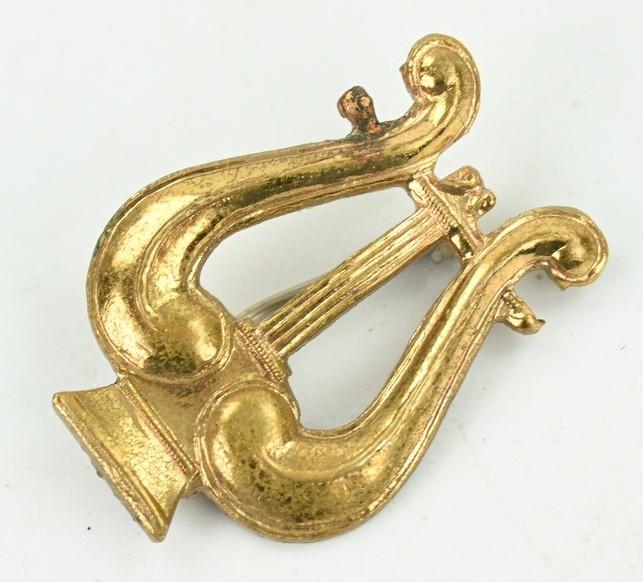 US WW1 Period 1st Infantry Regiment Music Band Collar Insignia