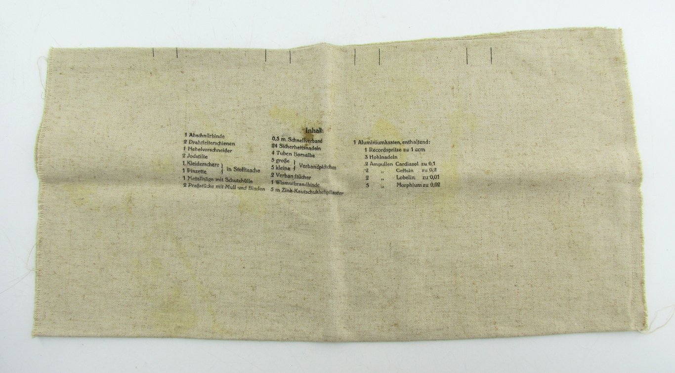 Rare Luftwaffe Aircraft Medical Pack Cover (Sanitätspack für Flugzeuge) – 1944
