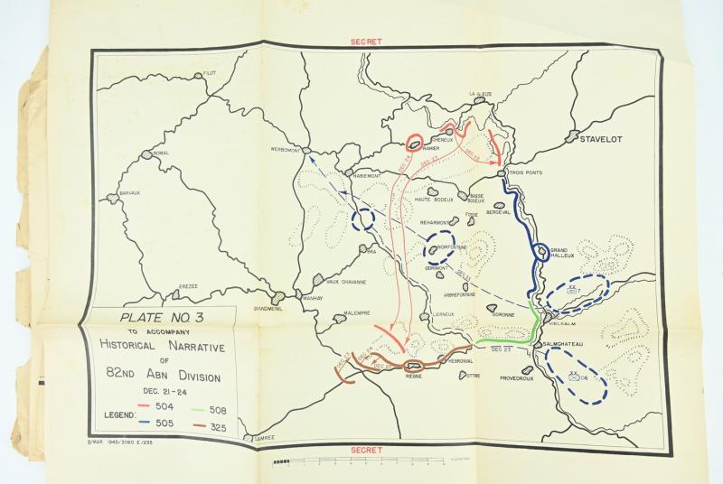 US WW2 82nd Airborne Division Battle of the Bulge Document Set