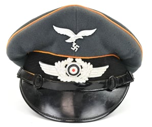 German LW FSJ/ FLight Personal EM/NCO Visor Cap