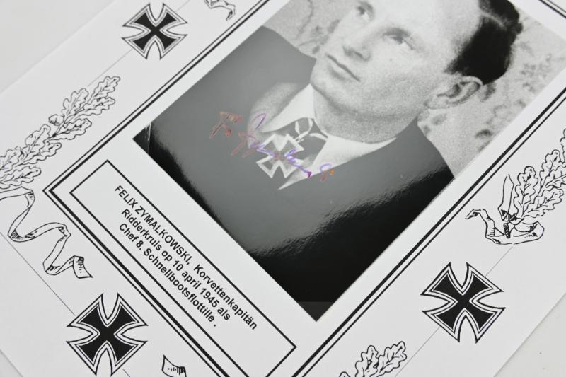 Signature of Kriegsmarine KC-Recipient 'Dr. Felix Zymalkowski'
