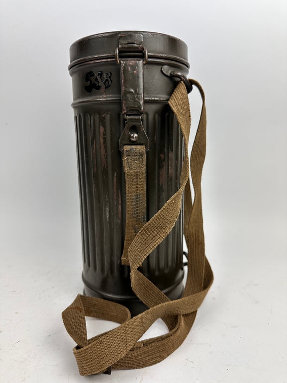 WW2 German Gasmask Named "Ogfr. Lonarz"