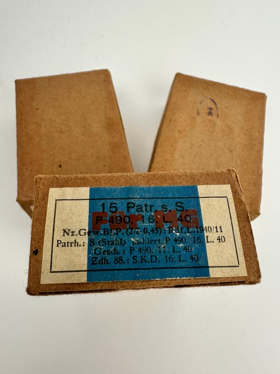 Carton ammo boxes (Fur MG) 3 pieces nice condition