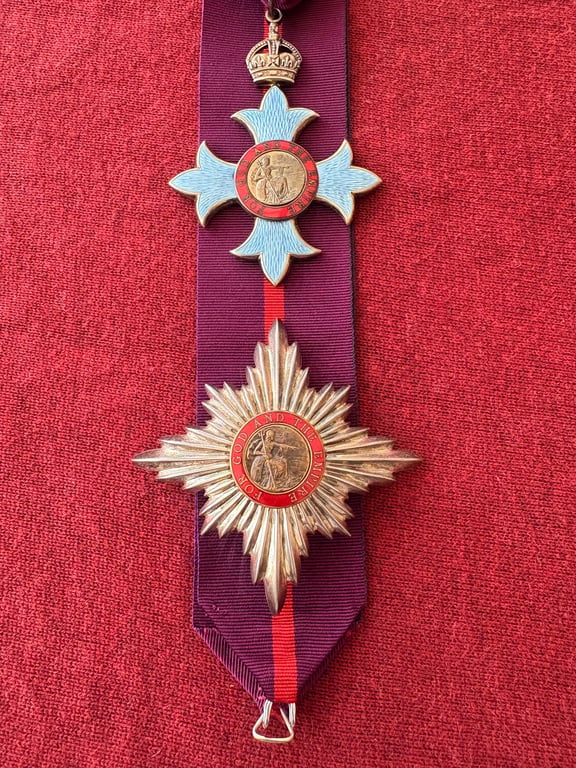 WWI MILITARY 1917 KNIGHTHOOD OF THE ORDER OF THE BRITISH EMPIRE SET. ADDITIONAL PHOTOS