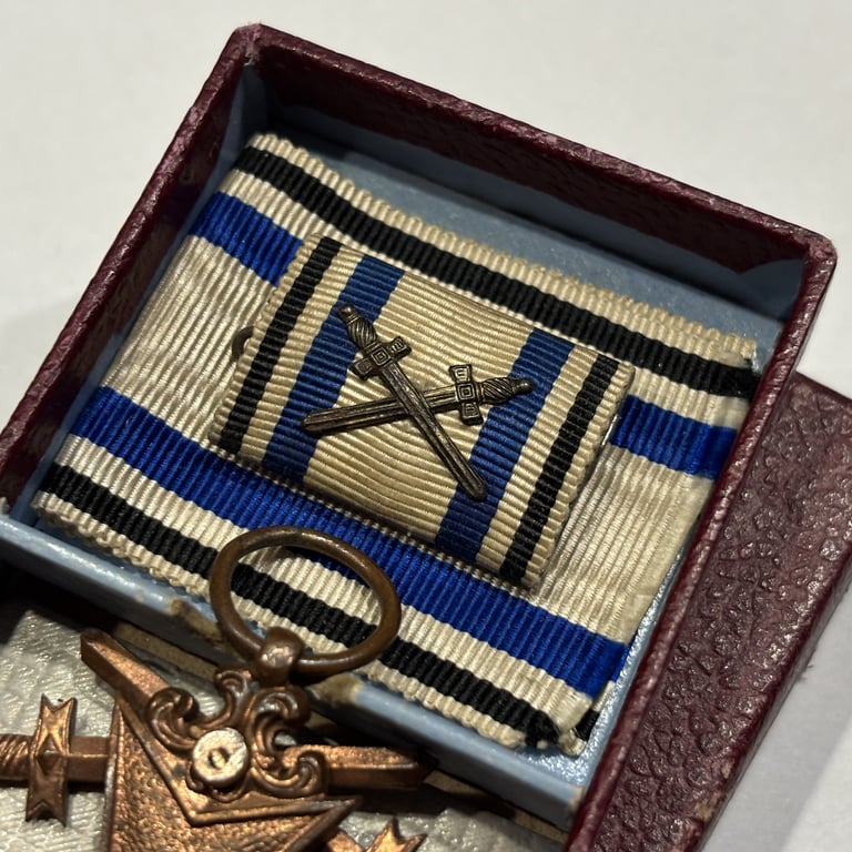 Cased Bavarian Military Merit Cross 3rd Class with Swords