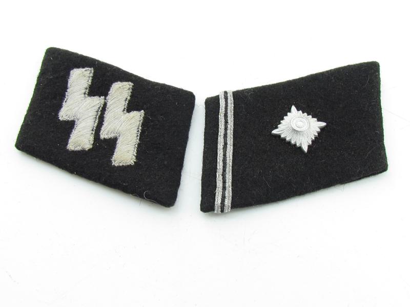 Waffen SS Collar Tabs Set " Scharführer "