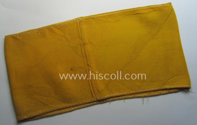 Unusual, WH (Lufwaffe) item: a rarely seen, later-war-period- and/or printed armband (ie. 'Armbinde') entitled: 'Deutsche Luftwaffe' (which was exclusively worn by German pilots in order to identify them as such in case of an emergency-landing)