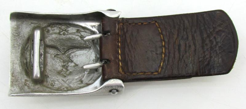 Luftwaffe Tabbed Alumium Belt Buckle ( 1937 LBA ) with Belt