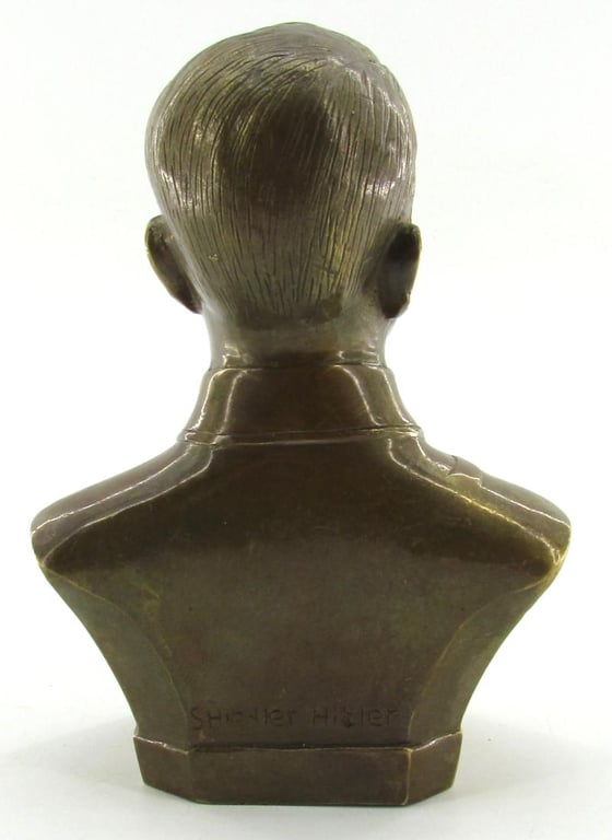 Brass Material Bust of Adolf Hitler