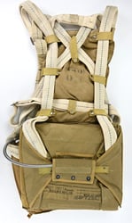 USAAF WW2 Named AN6510-1 Seat Parachute Harness Assembly