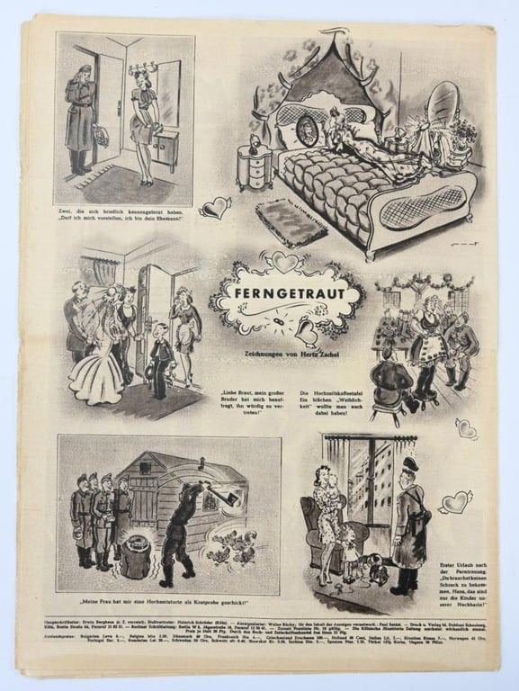 German Magazine kölnische illustrierte zeitung April 1st, 1943