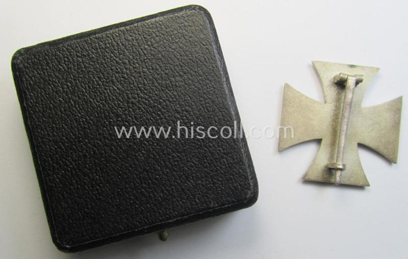 'EK1. Klasse' (ie. Iron Cross 1st class) being an (I deem) mid-war-period produced: '20'- ie. by 'C.F. Zimmermann'-marked) example and that comes complete in its specific etui as issued and/or recently found