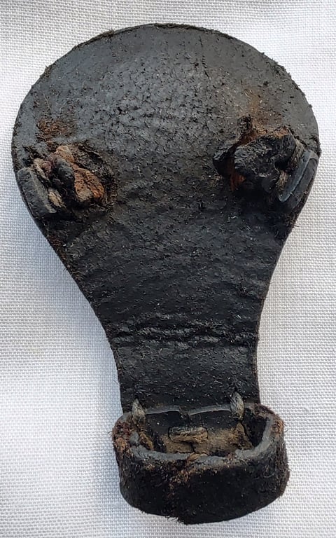 Wehrmacht leather Y-straps ‘Koppeltragegestell’ with RBNr.