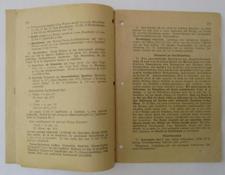 Interesting - and most certainly not often encountered! - WH (Heeres/LW) (ie. Waffen-SS-/Ukrainian-volunteer-) related- medical-instruction-manual entitled: 'Richtlinien für die Behandlung von Geschlechtskrankheiten' and/or dated: '1. März 1943'