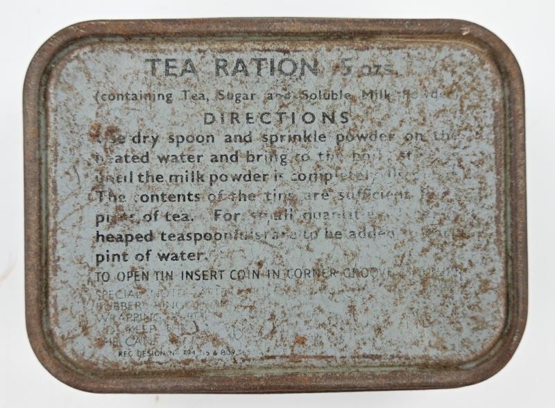 British WW2 Tea Ration Tin Can