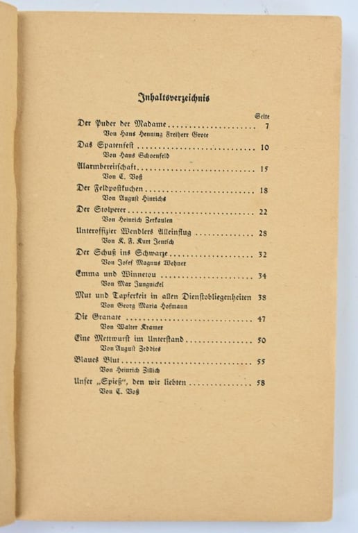 German WH Book 'Frontsoldaten Lachen'