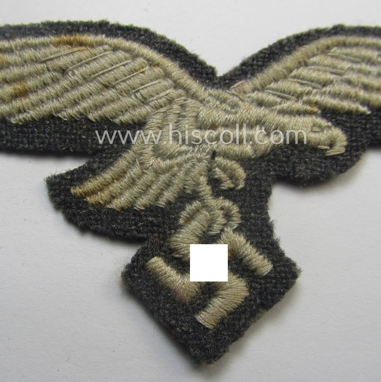 Minimally used- ie. worn, WH (Luftwaffe) EM- (ie. NCO-) pattern breast-eagle