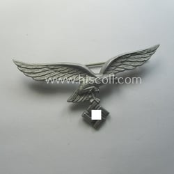 WH (Luftwaffe) aluminium-based breast-eagle as was specifically intended...