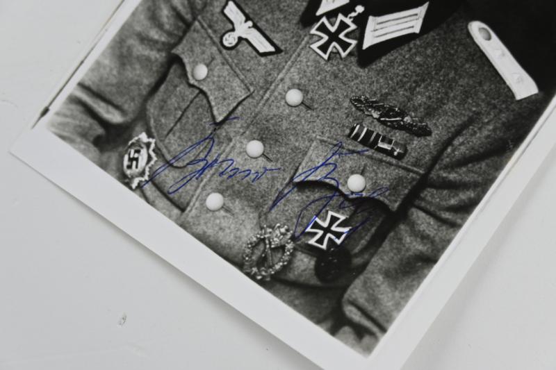 Signature of Wehrmacht Heer KC Recipient 'Bruno Belz'