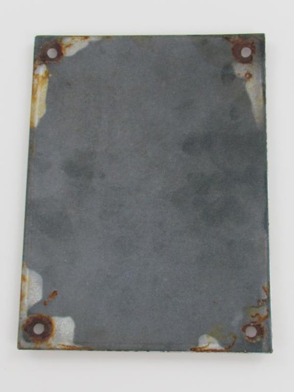 Enamel Sign RLB Blockwart Reichsluftschutzbund ( Reproduction? )