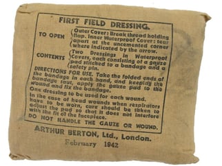 British WW2 First Field Dressing 1942