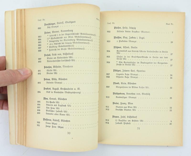 German Third Reich Art Catalogus 1940