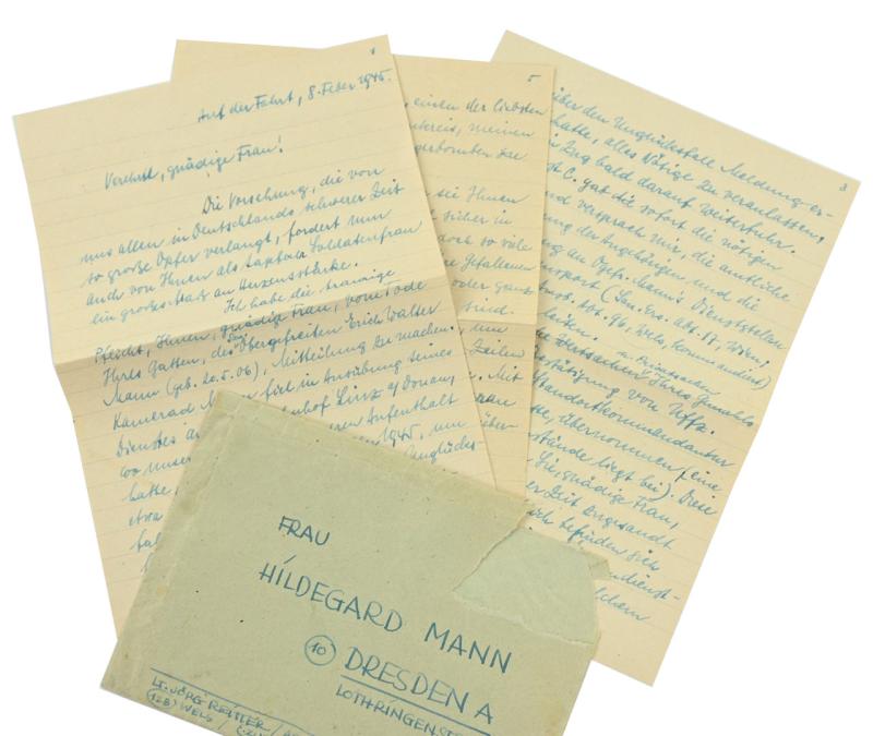 German WH Fieldpost Letter with Envelop