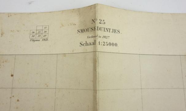German Mapcard of 'Smouseduintjes' Holland
