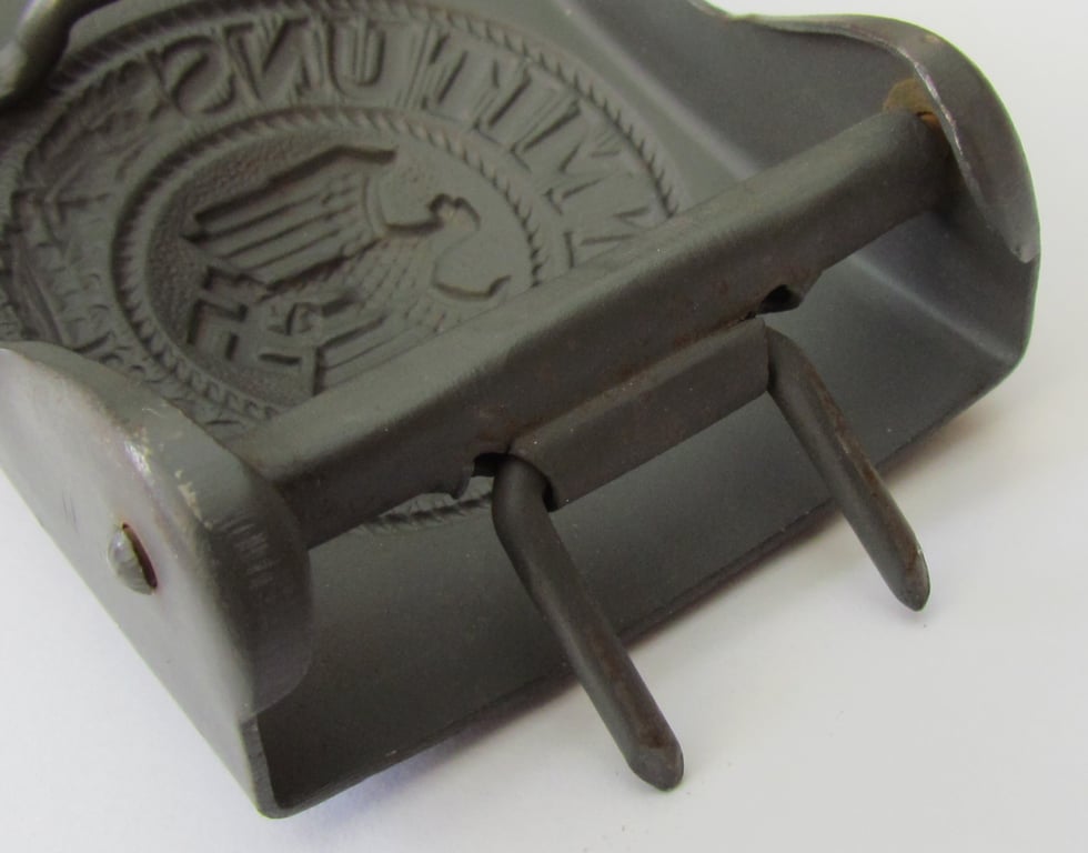 Wehrmacht Heer Late War Steel Belt Buckle – Excellent Condition