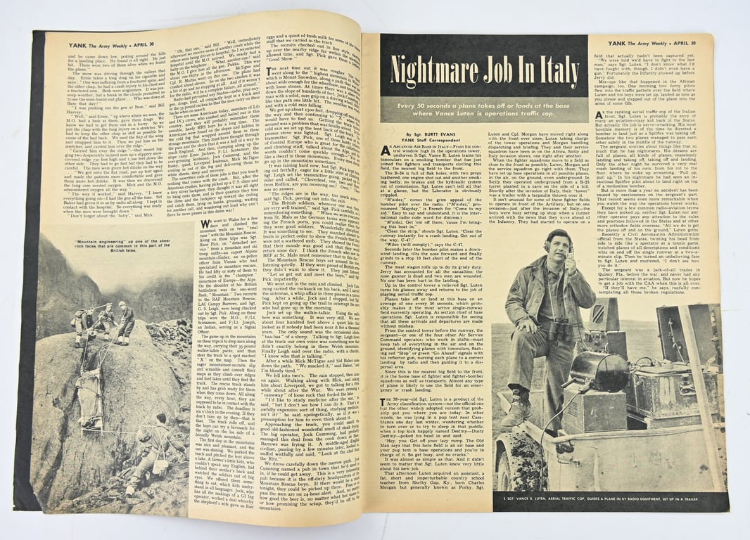 US WW2 Yank Magazine April 30th, 1944