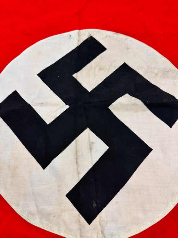 WW2 German double-stitched house flag "NSDAP"