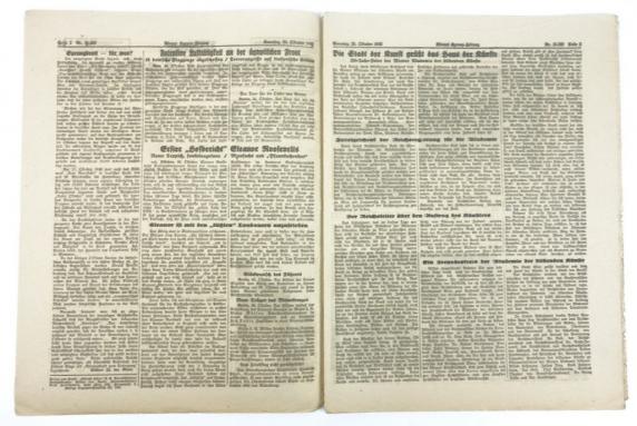 German Illustrierte Kronen Zeitung 25 October 1942