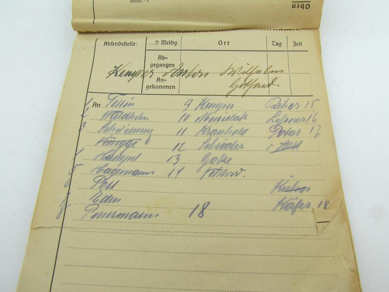 German mapcase notebook ( Melde-Block )