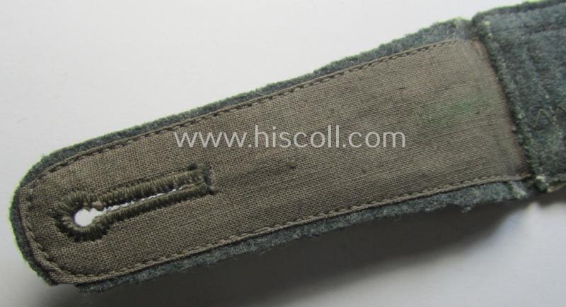 Single, WH (Heeres) early- (ie. mid-) war-period and 'cyphered' NCO-type shoulderstrap: 'Feldwebel des Wehr-Ersatzdienstelle im Wehrkreises XVII'