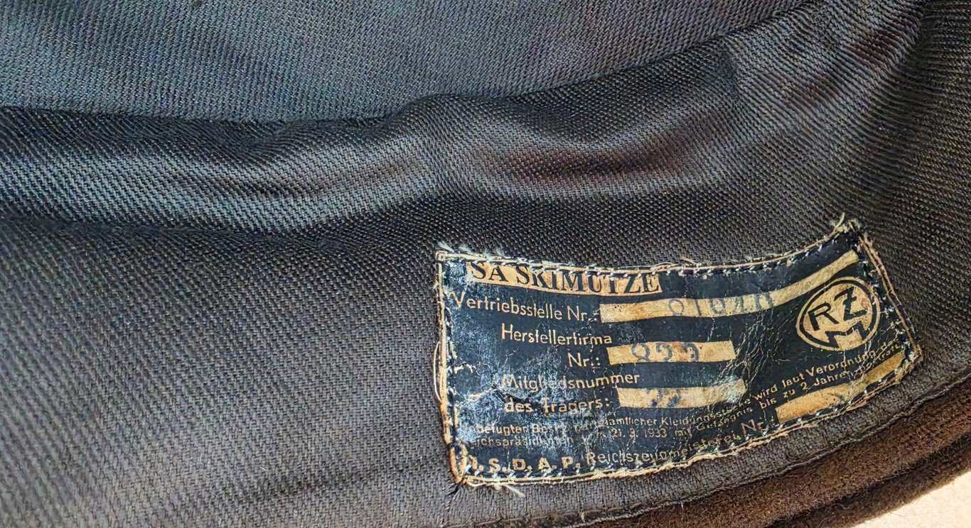 1933 Pattern SA Bergmütze Hochland /Austrian – Bavaria areas,