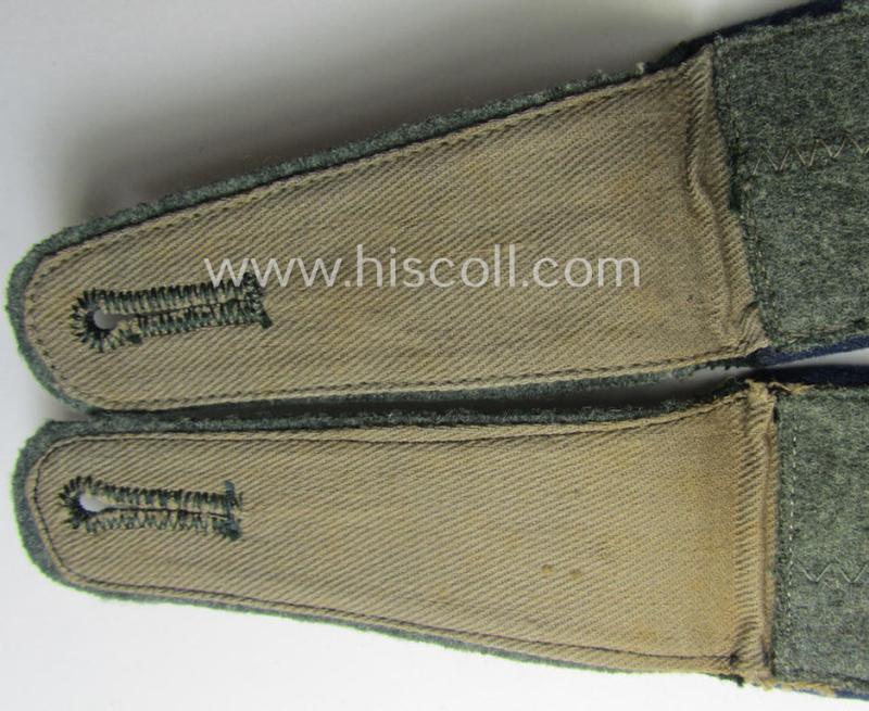 Pair of early-war-period WH (Heeres), 'M40-pattern (rounded-styled and neatly 'cyphered') EM-type shoulderstraps as was intended for a: 'Soldat des Sanitäts-Abtlgs. 37'