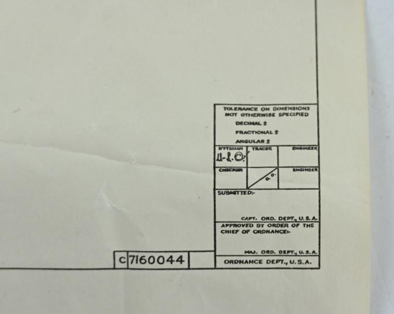 US WW2 M3 Flak Helmet Instruction Sheet