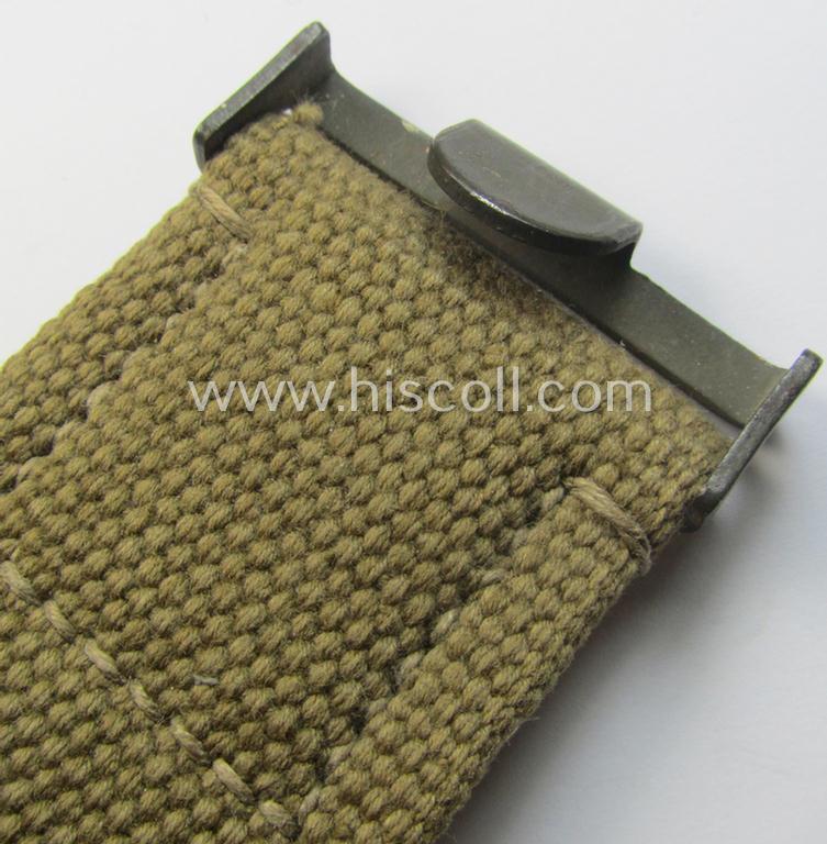 WH (Heeres ie. LW etc.) 'tropical-issue'- belt (ie. 'Koppelriemen') being a 103 cms.-sized example