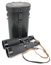 German WH 7x56 Panzer Binocular in Presstoff Case...