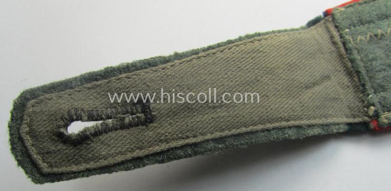 Single, pre- (ie. early-) war-period WH (Heeres) so-called: 'M36 o. 40'-pattern, NCO-type shoulderstrap as was intended for - and with certainty worn by! - an: 'Unterwachtmeister eines (Sturm)Artillerie Abts. o. Rgts.'