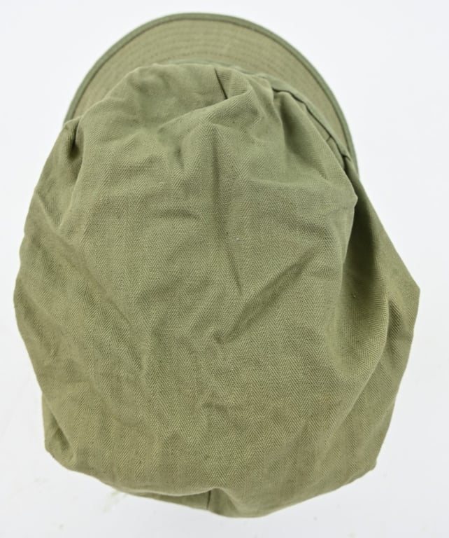 US WW2 Army HBT Short Bill Cap 1943