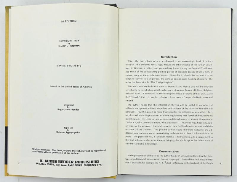 Collector's Book 'Foreign Legions of the Third Reich' Volume 1