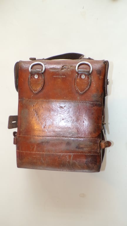 Cavalry Doctor's Leather Saddlebag & Medical Contents