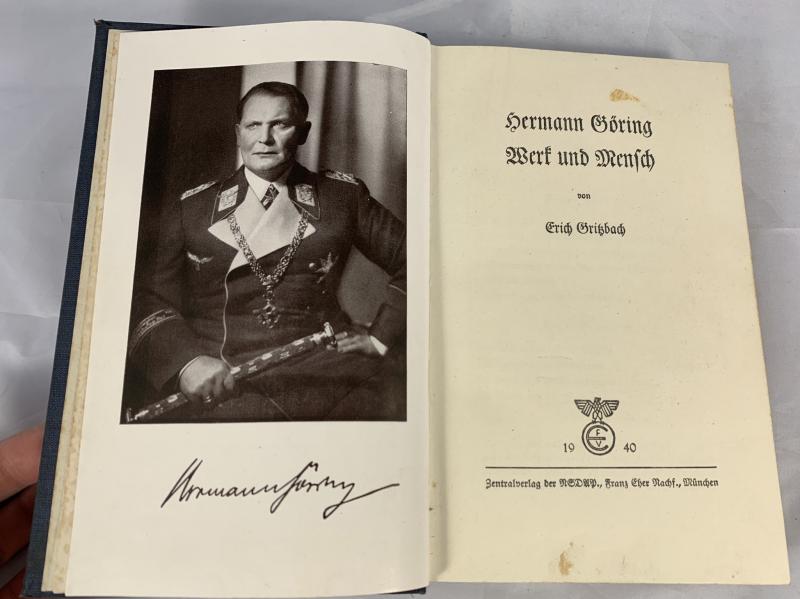 Hermann Göring's 'Werk und Mensch' book 1940