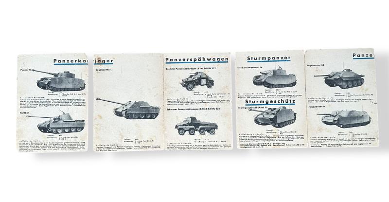 Recognition cards 'Panzer-Erkennungstafel'