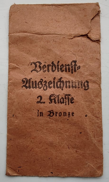 5 x German award envelopes/packets