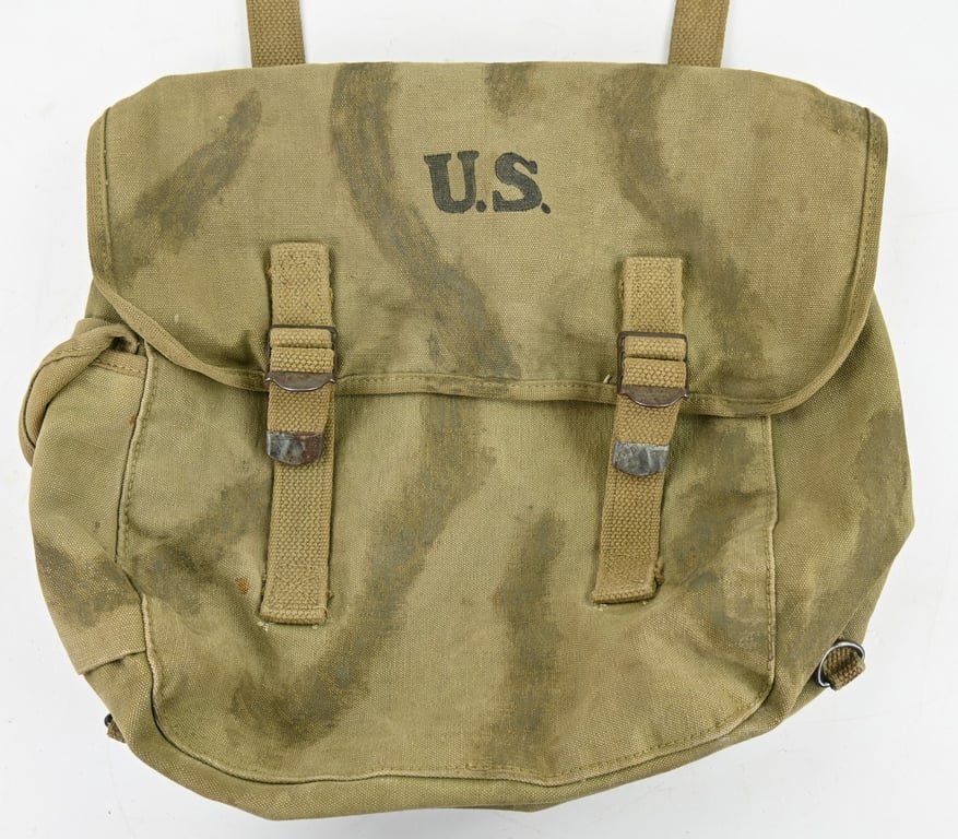 US WW2 Named 507th PIR Camo Musset Bag