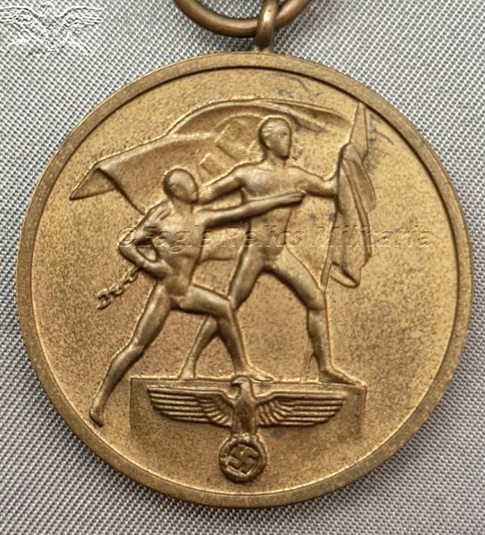 Boxed Memel Medal Slanted "G" Type 1 - Medaille zur Erinnerung an die Heimkehr des Memellandes 22. März 1939
