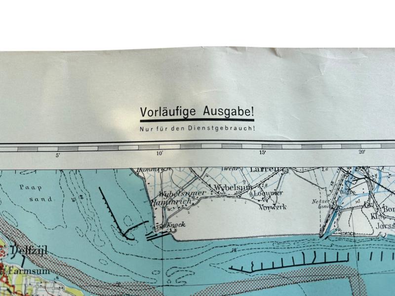 German issue map 1:100 000 Groningen (The Netherlands)